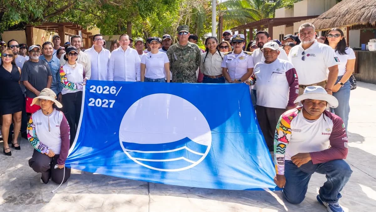 Playa del Carmen refrenda 15 distintivos Blue Flag para la temporada 2026-2027
